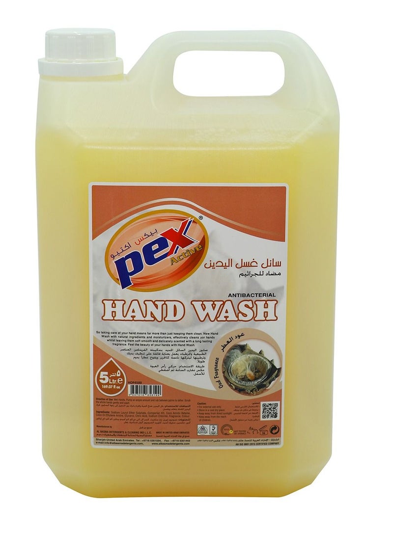 Pex active  Antibacterial Handwash liquid  Oud 5 litre - Image 1